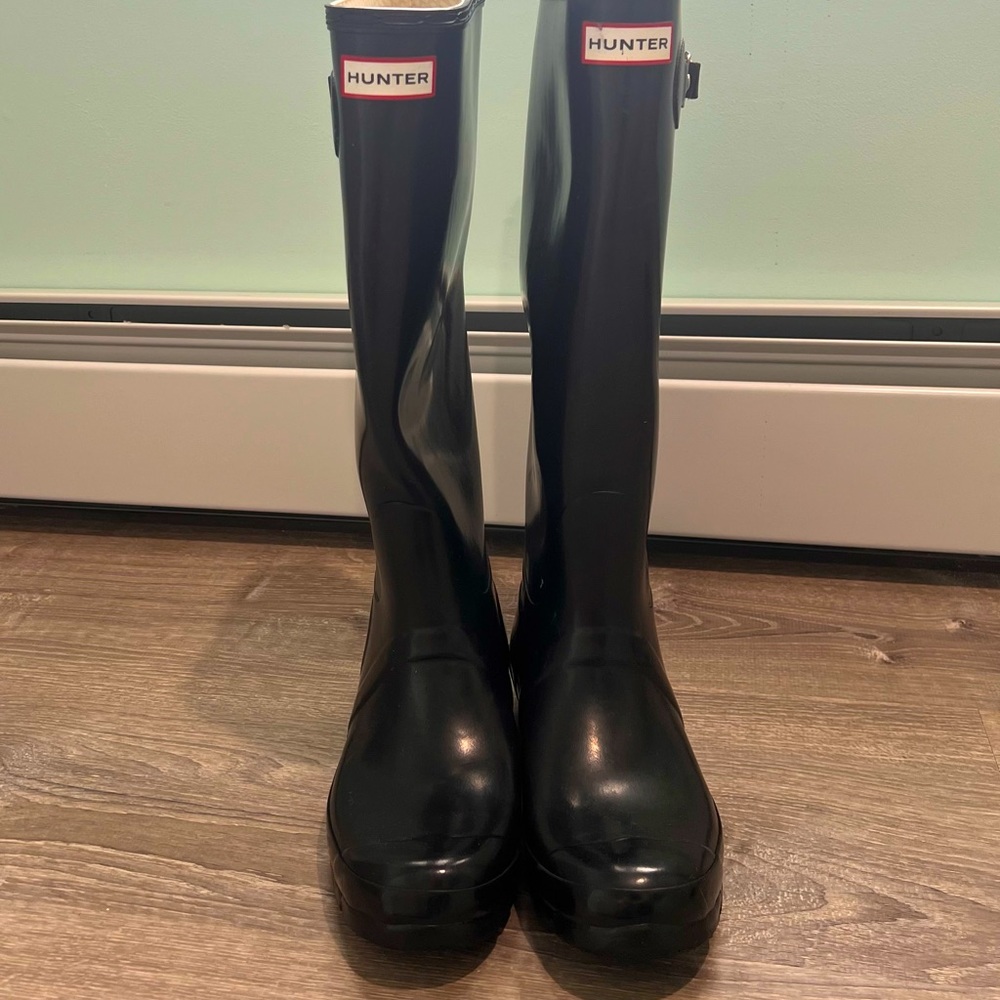 HUNTER tall rain boots for women